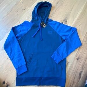 UNDER ARMOUR Blue Color Block Hoodie Sweatshirt NWT